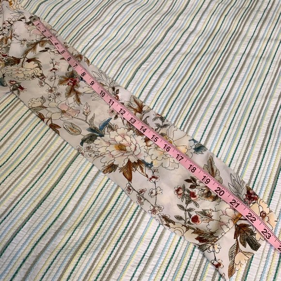 Zara Basic Collection Floral Button Front Blouse - Picture 13 of 16